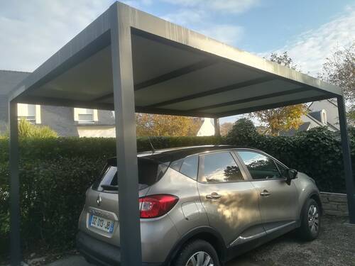 Installation carport alu